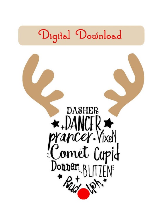 Download Reindeer SVG File PDF jpg Reindeer for child by ForeverWilds