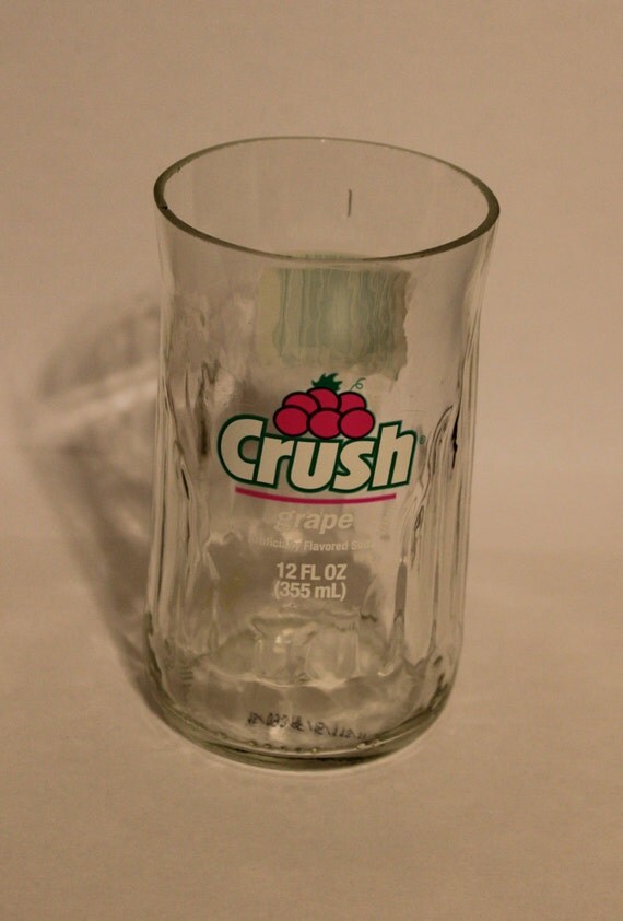 Grape Crush Soda Bottle Drinking Glass