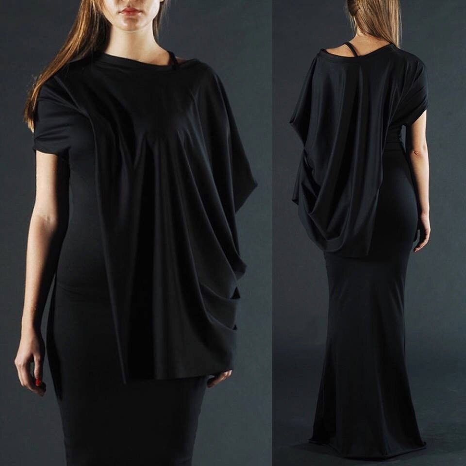 black gown with cape