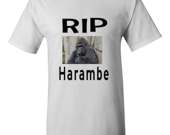 Rip Harambe T-shirt Gorilla killed at zoo Justice for Harambe