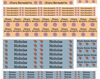 Custom Waterproof, Dishwasher-Safe Name Labels for Kids Daycare, School, Camp, Swimming, Sports