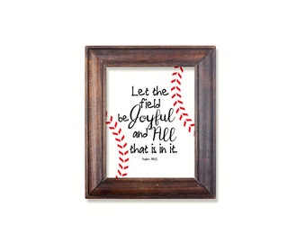 Baseball bible verse | Etsy