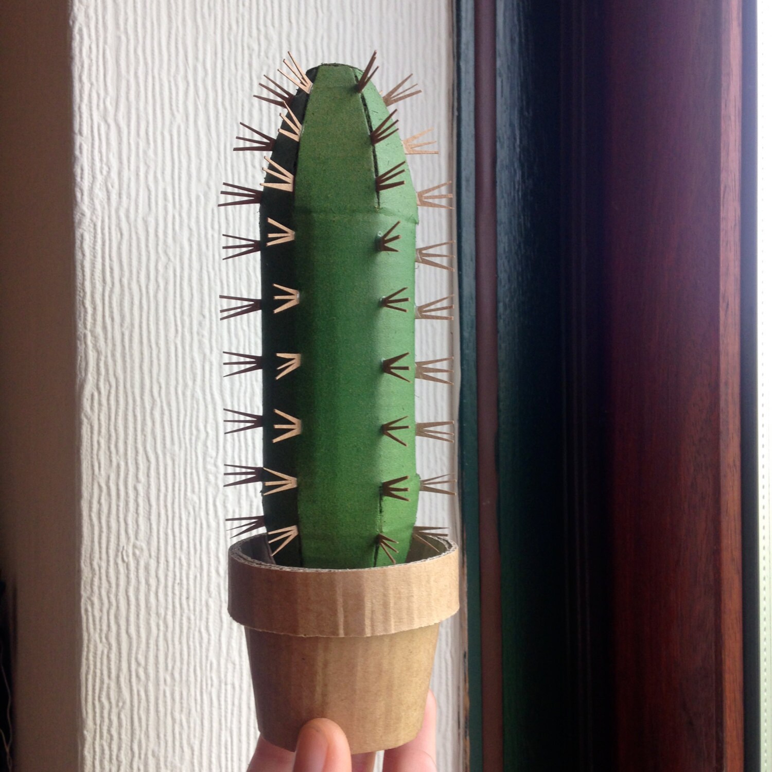 Cardboard Cactus Paper Cacti Papercraft Desk Plant Wee Spikey | The ...