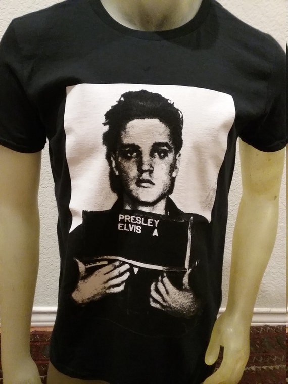 elvis presley mugshot shirt