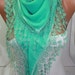 Cyber Monday Mint Scarf Cotton Scarf Lace Scarf Triangle scarf Fashion Accessories Gift Ideas For Her DIDUCI