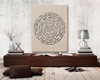 72+Names+Of+God+Painting Large Art 46", Acrylic Painting, Jewish art Kabbalah 72 names of God ...