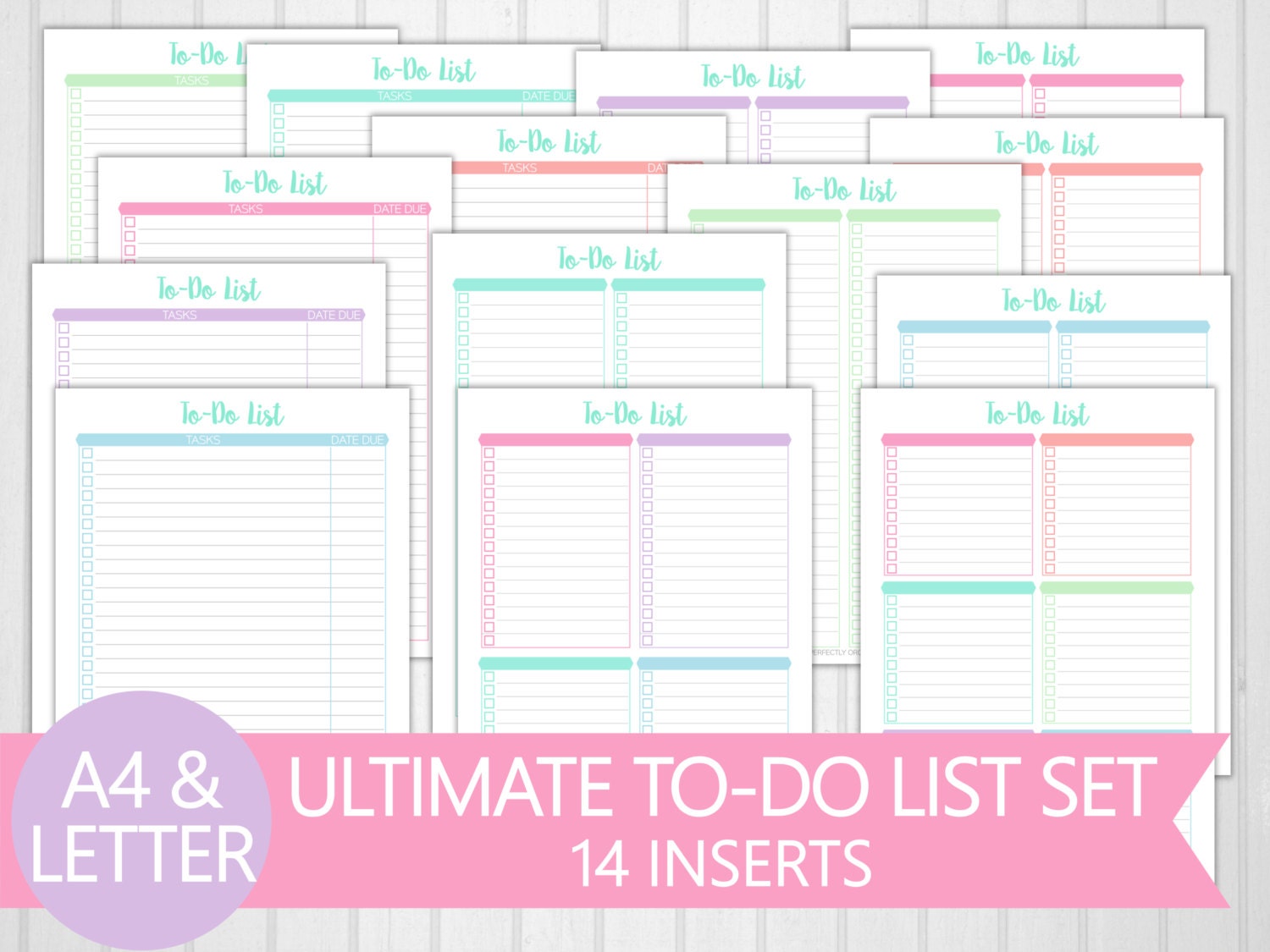 Letter & A4 To-Do List Set Printable 14 by PerfectlyOrganised