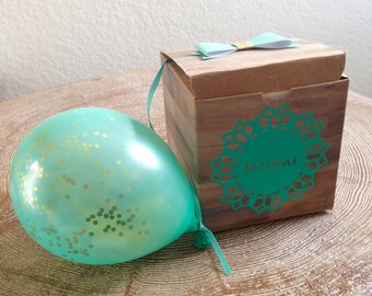 Boho Wood Balloon Pop Kit for Bridesmaid/Maid of Honor Proposal Gift