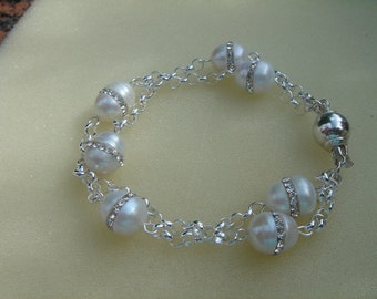 Pearl bracelet with 925 Silver! Exceptional Pearl!