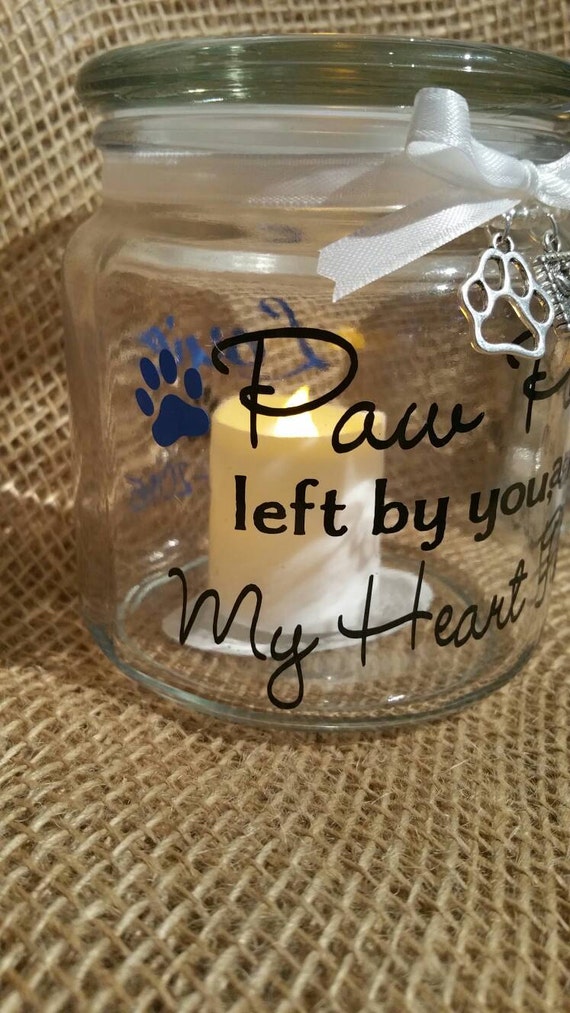 Pet Memorial Candle Holder by BudderstownCreations on Etsy
