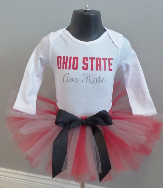 Ohio State Tutu Outfit Little Girls OSU Baby Girl Ohio