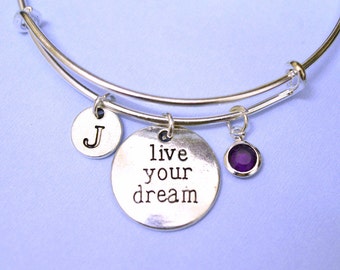 Live Your Dream bracelet, Live Your Dream jewelry, music bracelet, music jewelry, music note bracelet, music note jewelry, fashion bracelet