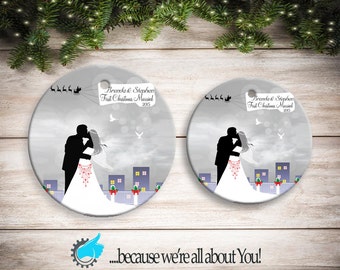 Personalized Ornament First Christmas Married, Customized Christmas Ornament, Stocking Suffers, Great Gift!