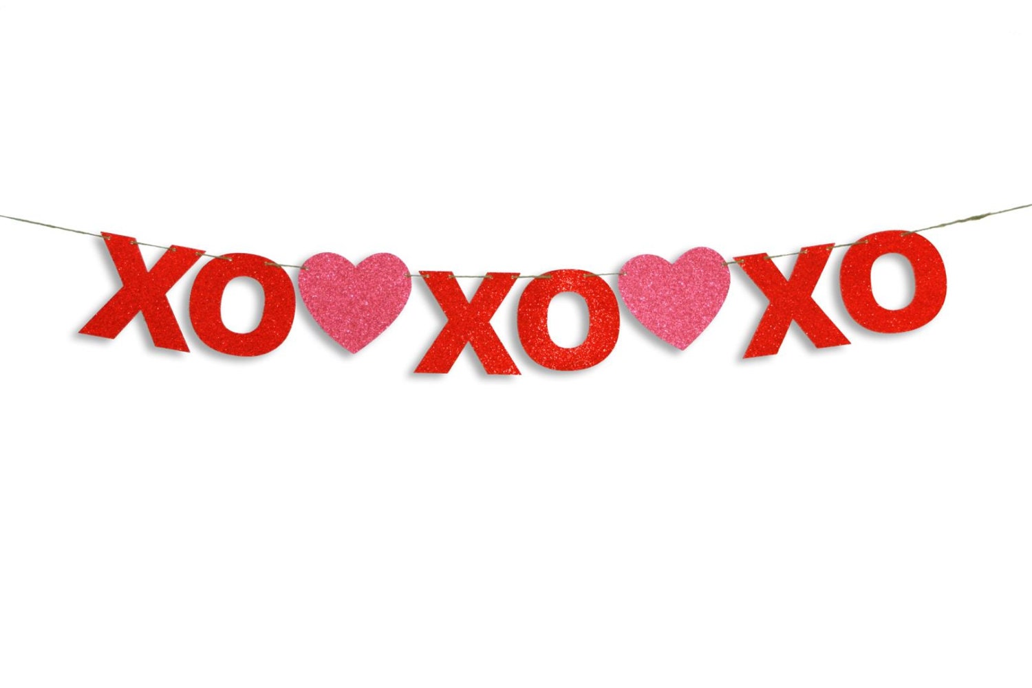 XOXOXO Garland Happy Valentines Day Banner Valentines Day