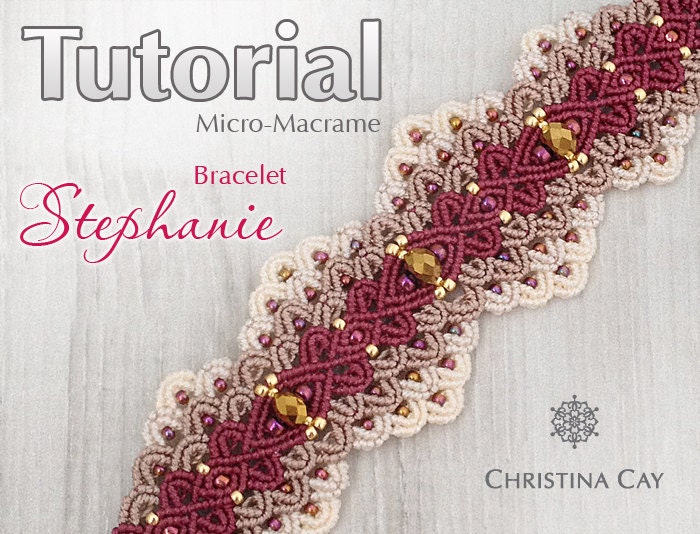 TUTORIAL PDF MicroMacrame bracelet Stephanie