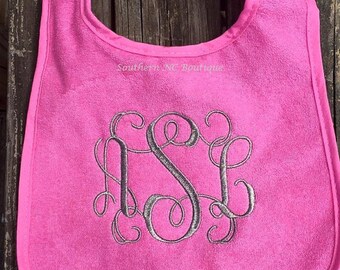 Monogrammed Baby Bibs