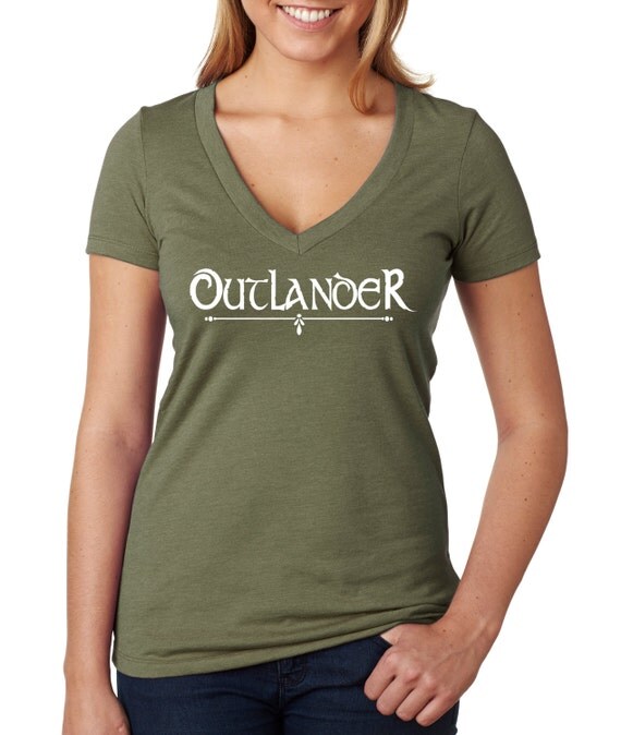Outlander Women's V Neck T Shirt Fandom Book by ParadigmShiftTees
