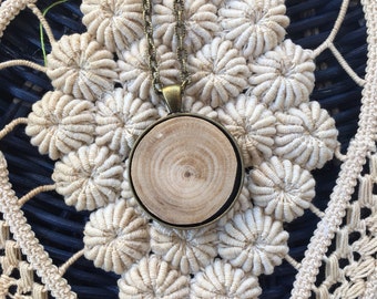 Organic Wood Essential Oil Diffuser Necklace