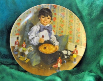 LITTLE Jack Horner Plate by John McClelland with Certificates, Booklet and Box (originals)