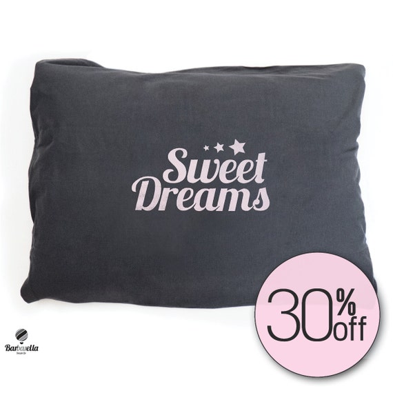 Sweet Dreams Pillow Pillow Case Baby Pillow by BarbarellaBaby