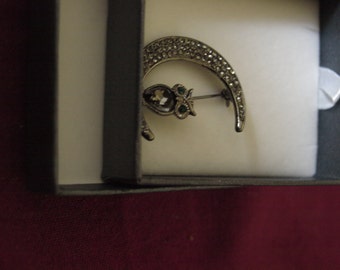 Owl Moon Brooch