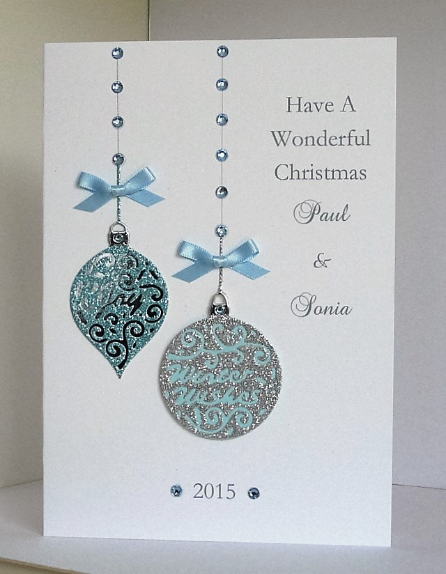 Personalised Christmas Card Wife/Husband/Friends/Sister/Mum