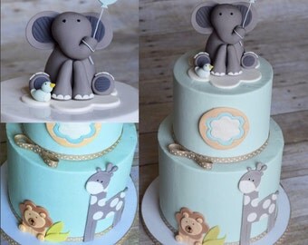 Elephant Cake Topper Gumpaste and Fondant