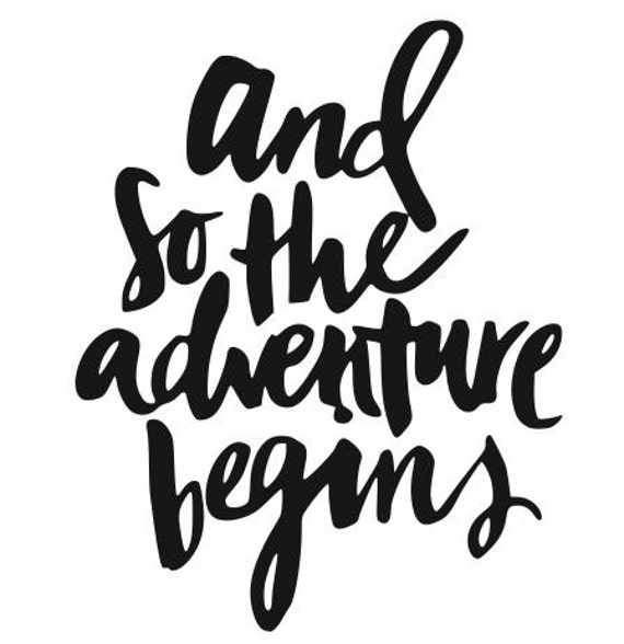 Download So The Adventure Begins SVG File Quote Cut File Silhouette