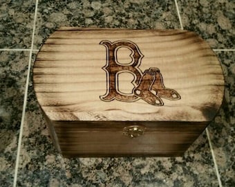 Boston Red Sox Personalized Chest - Keepsake Chest - Piggy Bank