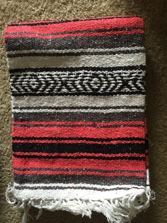 Authentic Mexican Blanket/Yoga Blanket by TheCrunchyGranola