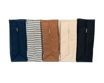 Tot Size Lunch Bag // Waxed Canvas Lunch Bag for Kids // Small Lunch Bag // Childrens