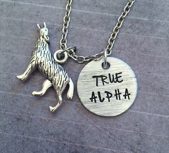 Items similar to True Alpha Wolf Necklace - Werewolf Necklace - Wolf