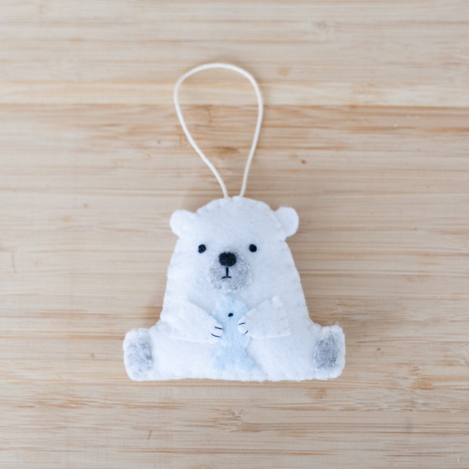 felt polar bear ornament handmade bear ornament decorative felt polar bear ornament handmade bear ornament decorative