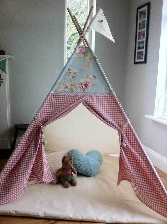 Play mat for child's teepee tent by MapleandSpudDesigns on Etsy