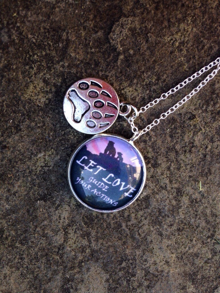 Beautiful Disney Inspired Brother Bear Quote Necklace With