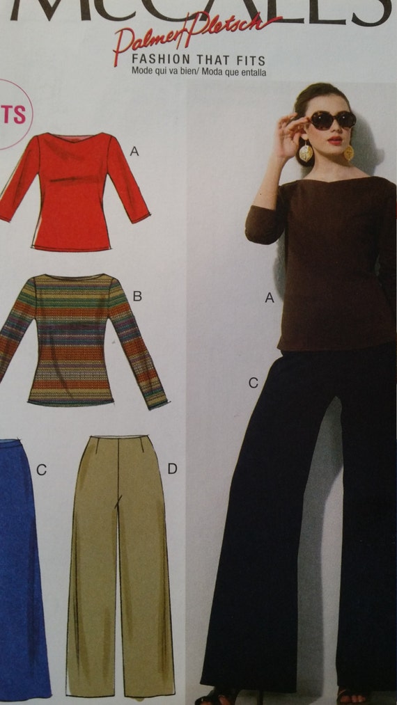 McCalls Palmer Pletsch pattern 6571 womens knit tops and
