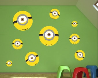 Minions Decal, Minions Wall Decals, b06