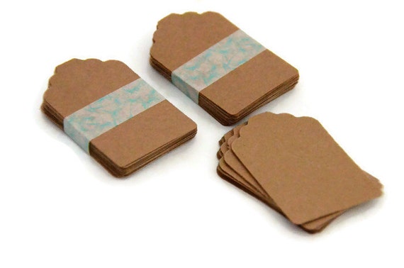24 brown craft tags brown paper tags hang tags favor