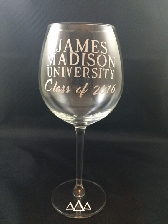 Graduation Wine Glass College Graduation Graduation Gift