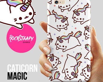 Caticorn iPhone 7 case, Cat Unicorn iPhone 6s Plus case, catacorn iPhone 6 case, S8, S6, S5 case, Samsung Galaxy S8, S7, 5s, 5c, kawaii case