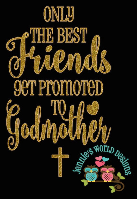 Download Promoted Friends to Godmother SVG Cutable File