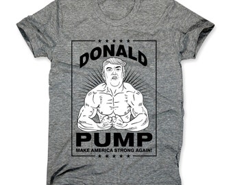 Donald Pump XXX-Large Men T-shirt: Amazon.co.uk: Clothing