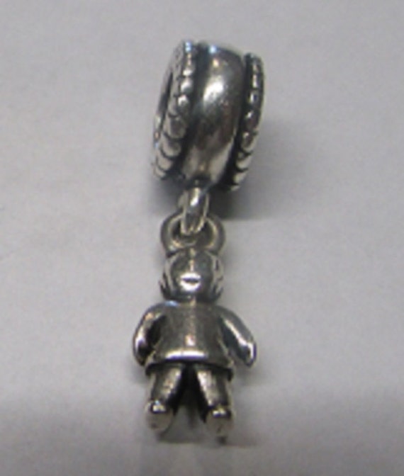 Authentic Pandora Silver Little Boy Dangle Charm by ButlersJewelry