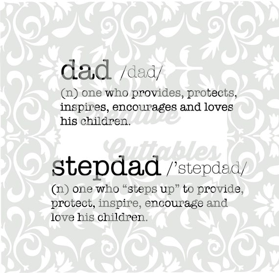 Father's Day SVG Dad Stepdad definition for Silhouette or
