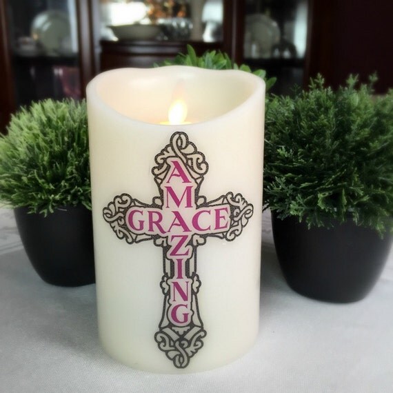 Items similar to Flameless Candle Christian Home Decor Amazing