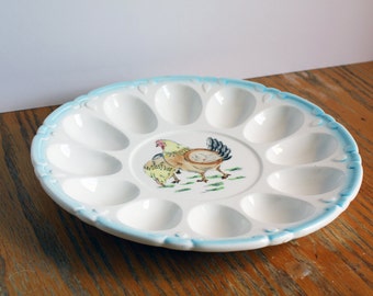 Items similar to Chicken Deviled Egg Platter on Etsy