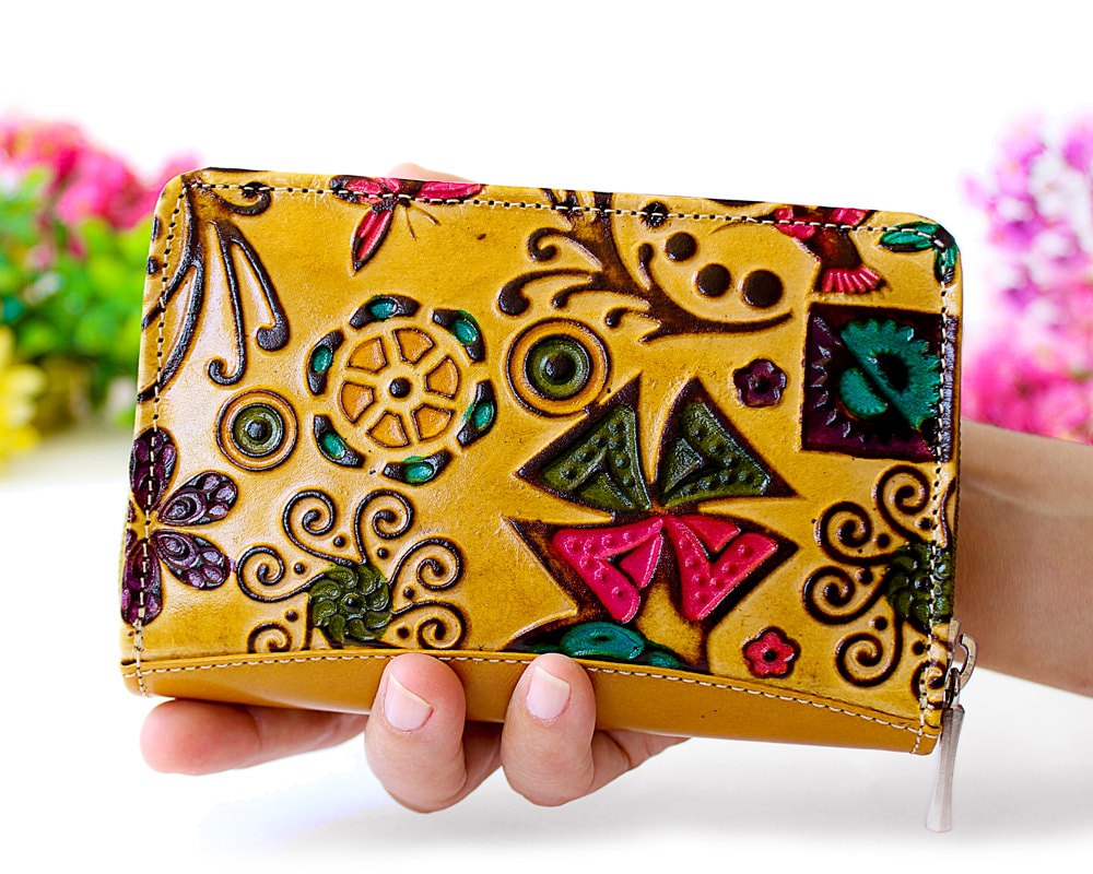 Cool wallets leather wallets women wallets cute by Artycult