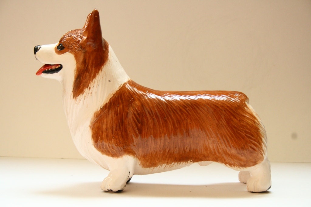 corgi ceramic figurine