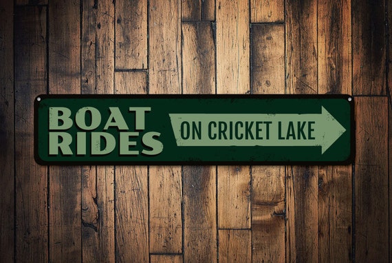 Boat Rides Sign Personalized Boat House Sign Directional