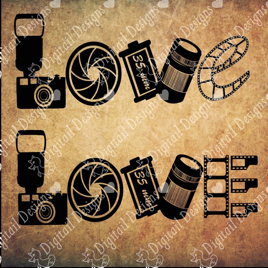 Download Love Photography SVG png dxf eps fcm ai Cut File